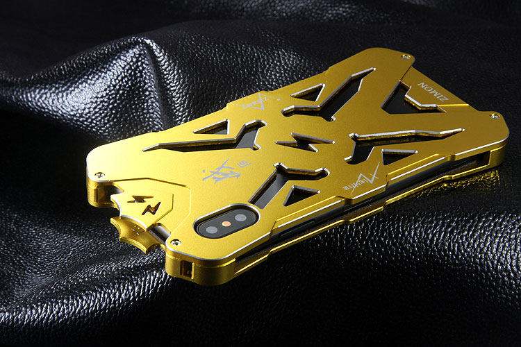 SIMON THOR Aviation Aluminum Alloy Shockproof Armor Metal Case Cover for Apple iPhone X