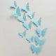 12 12 из жемчужной бумажной полой бабочки светло -голубой