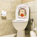 Туалет, креативные наклейки, мультяшная милая водонепроницаемая наклейка