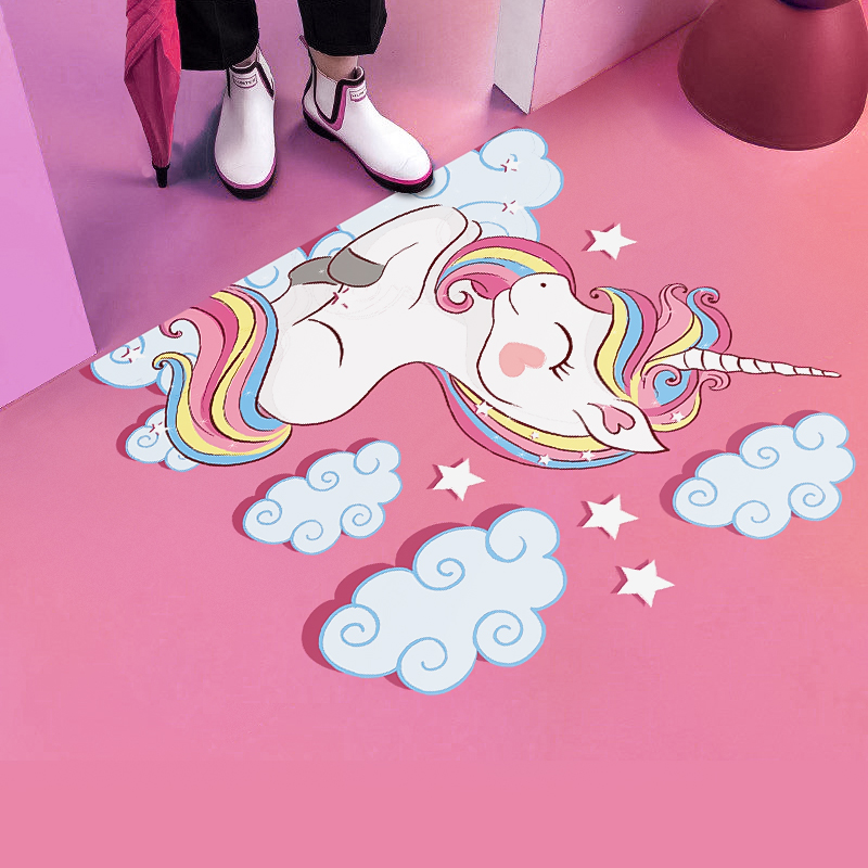 3d three-dimensional door floor stickers net red ins floor stickers creative decorative floor non-slip floor stickers self-adhesive door stickers
