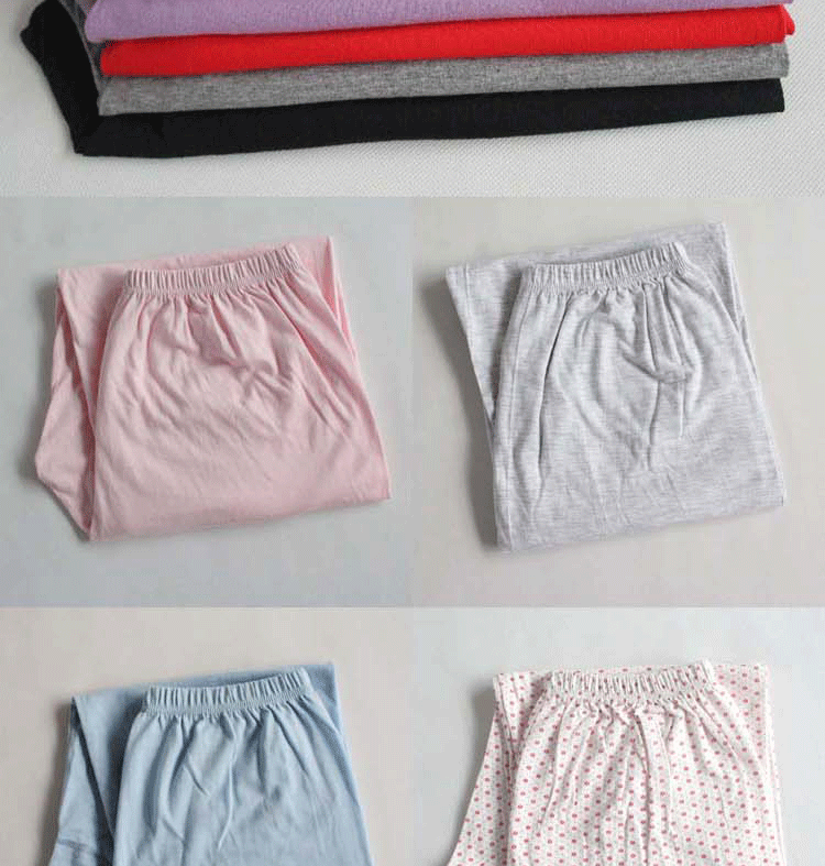 Phụ nữ mùa hè mỏng bộ đồ ngủ cotton Quần nhà mùa xuân và mùa thu quần dài thoáng khí rộng kích thước lớn quần sống của phụ nữ quần tây