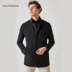 KALTENDON SPRING MỎNG MENS BLACK dài vừa chắn gió Casual KINH DOANH JACKET 