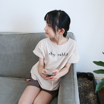 Seven sets of original new summer childrens clothing big childrens cotton short-sleeved T-shirts for boys and girls cotton casual round neck tops