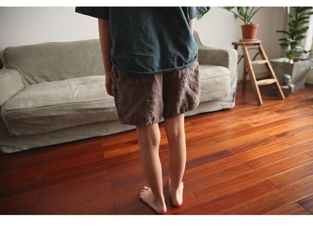Mùa hè mới quần áo trẻ em quần short trẻ em lanh quần áo bé trai và bé gái giặt quần cotton và quần lanh nóng năm điểm fan hâm mộ văn học - Quần quần áo trẻ em giá sỉ