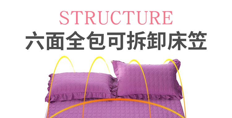 Có thể tháo rời nệm bao gồm đệm có khóa kéo có đệm trải giường đặt Simmons bọc nệm bảo vệ 	ga chun trải giường 2mx2m2	