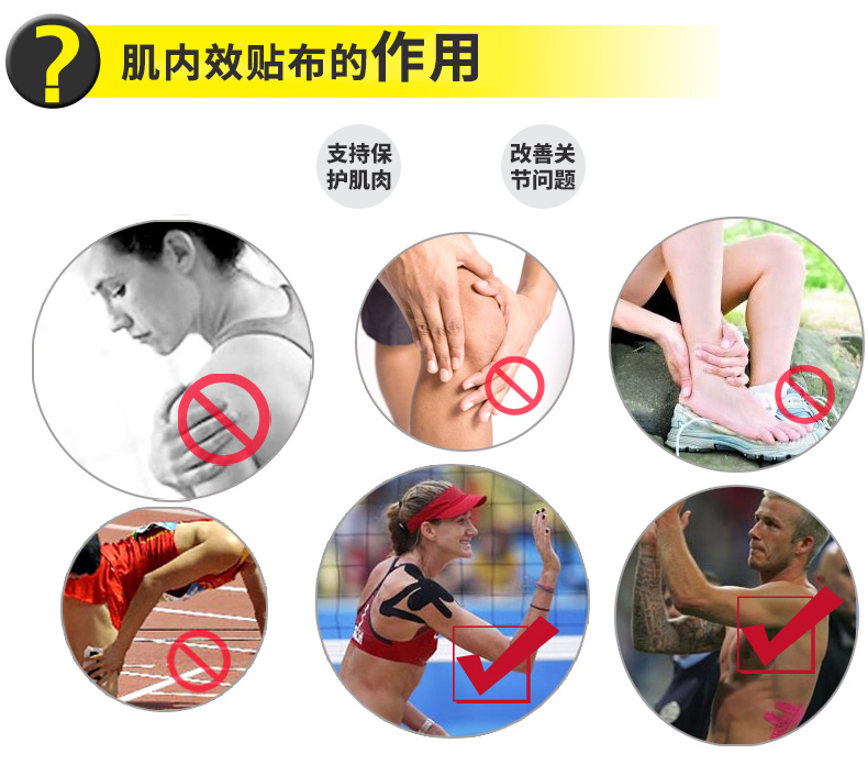 Cơ bắp trước cơ bắp Băng thể thao Lean Cơ bắp chân Nhãn dán Thể thao Vật lý trị liệu Băng Kneepad Bảo vệ mắt cá chân bó gối aolikes