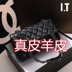 High-End and Elegant Wocf2026 New Genuine Leather Women's Bag Luxury Small Chanel-Style Quilted Chain Shoulder Crossbody Bag