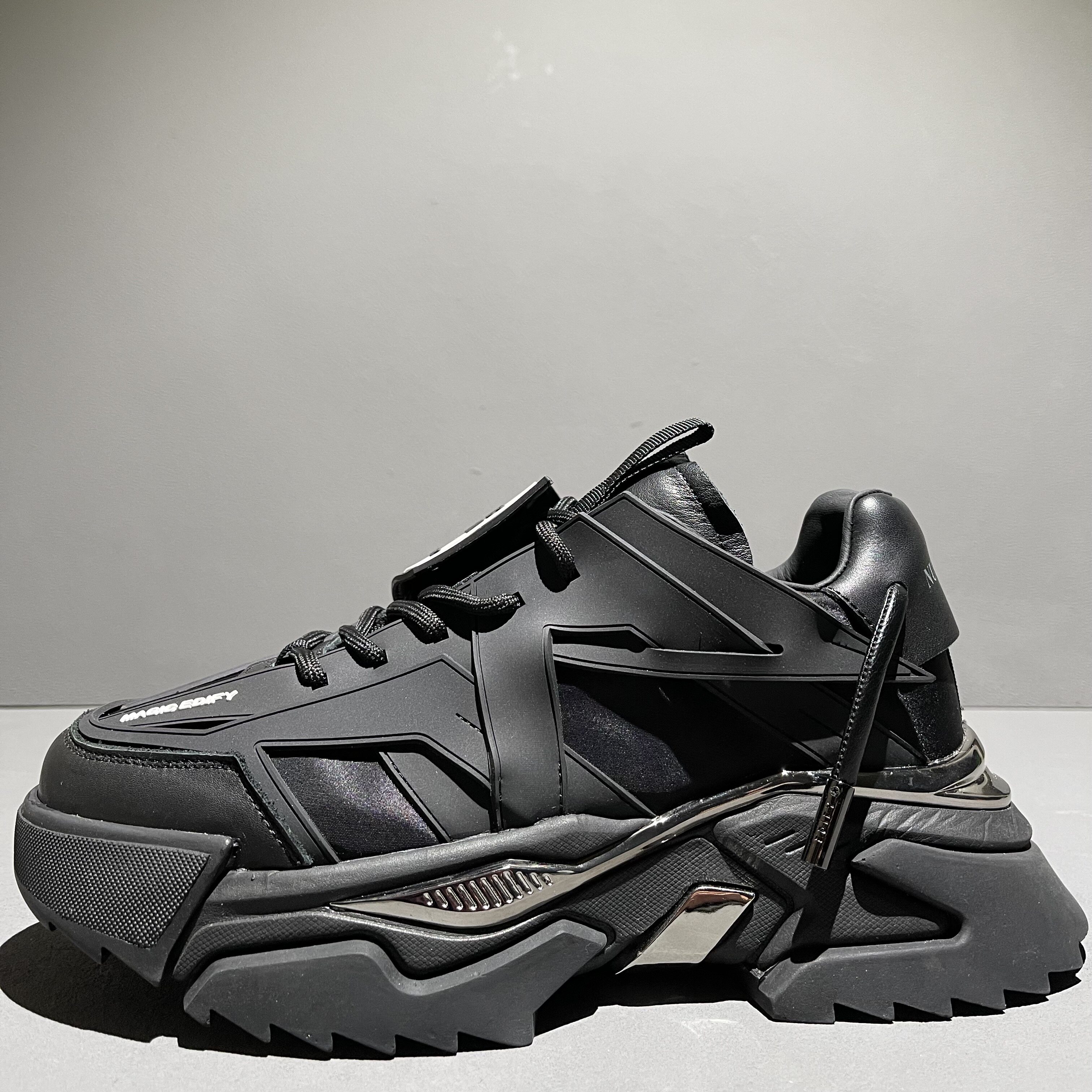 European goods original black warrior sheepskin thick-soled daddy shoes men's ins tide personality tide shoes super fire platform shoes