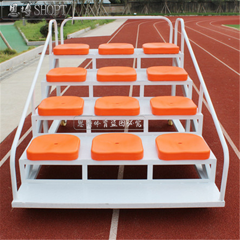 New mobile track and field end referee stand 12 stands track and field timing billiards court rest chair chorus bench