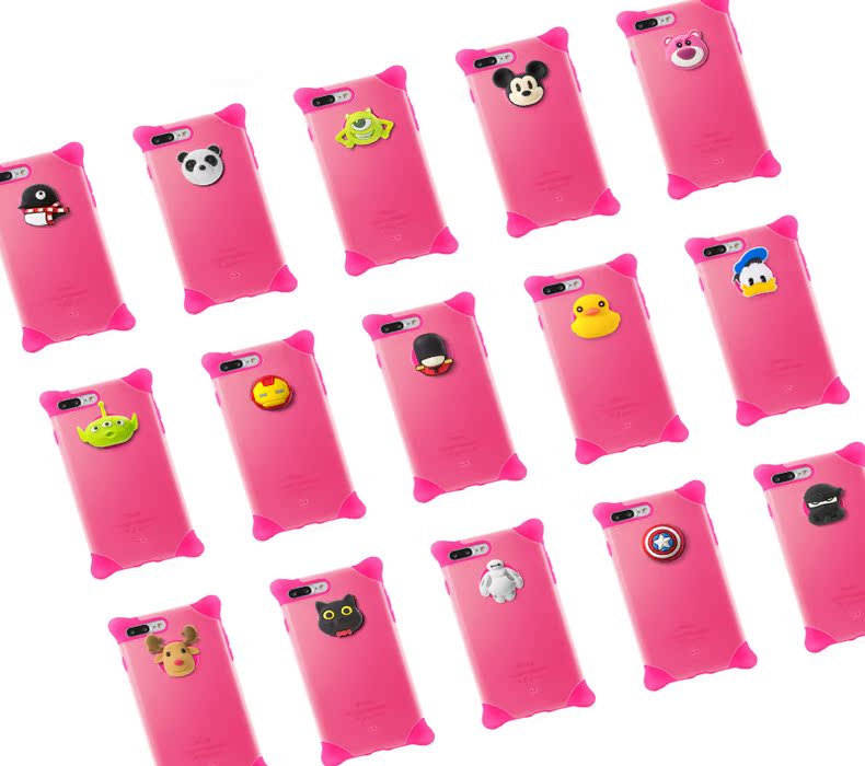 Bone / iPhoneX Mobile Shell Loa di động thay thế búp bê Apple 8 Cartoon Nút silicon màu xanh lá cây - Phụ kiện điện thoại di động giá đỡ điện thoại 3 chân