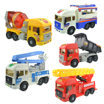 Baolexing super music engineering car Toy truck Mixer car Police car Fire ladder car Excavator sanitation car