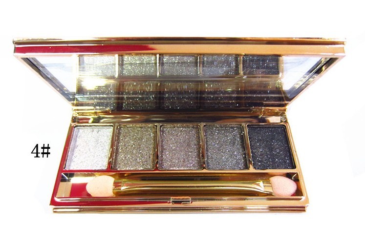Counter chính hãng Winnie Cub 5 màu phấn mắt nhấp nháy cuối cùng trang điểm khói trái đất màu multicolor trang điểm ngọc trai phấn mắt anylady