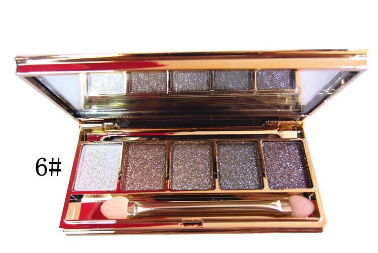 Counter chính hãng Winnie Cub 5 màu phấn mắt nhấp nháy cuối cùng trang điểm khói trái đất màu multicolor trang điểm ngọc trai phấn mắt anylady
