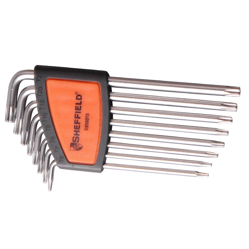 Steel Shield Tool Anti-Remove Wrench Set 8 9 pieces of lengthened middle hole L Flower Wrench Set S050015-016