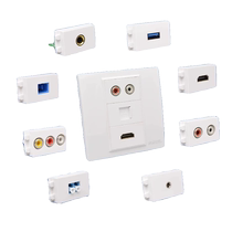 Type 86 audio panel module HD audio microphone multimedia module XLR HDMI network panel socket