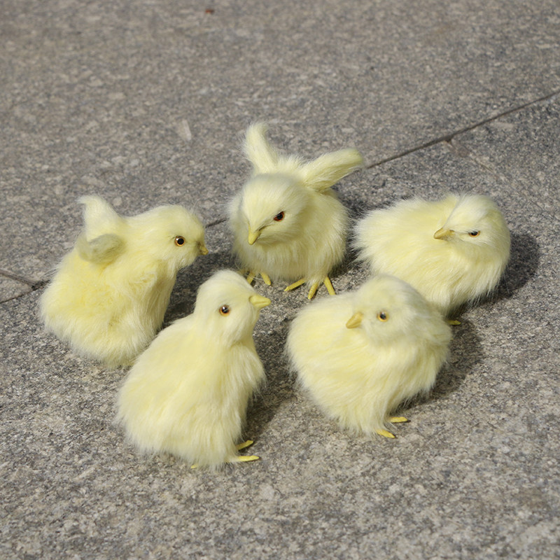 Children play home wine toys simulation animal chicken model ornaments will be called chicken dolls home furnishings birthday gifts