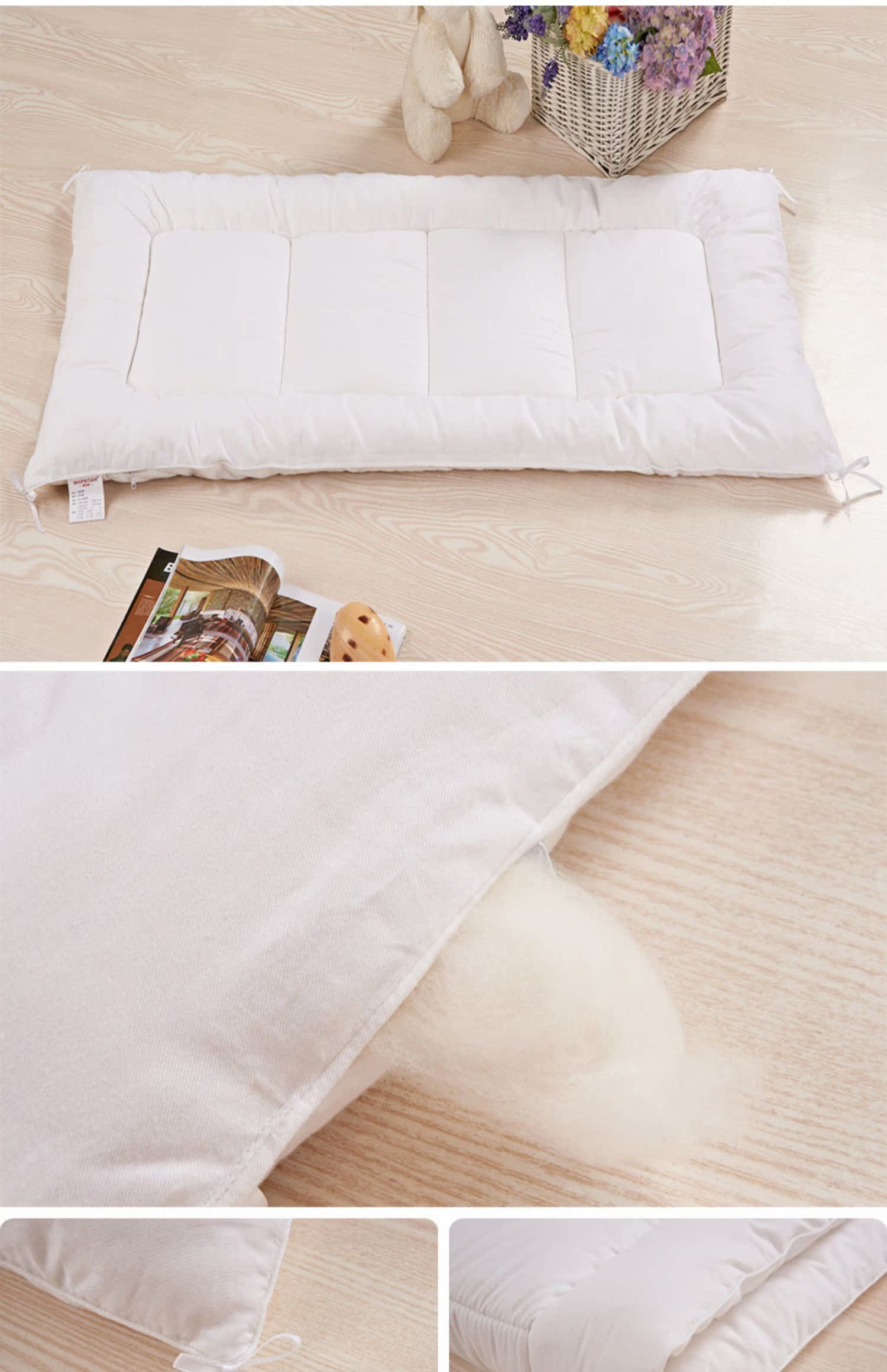 Giường trẻ em bằng cotton nguyên chất Thảm bông được làm bằng nôi tùy chỉnh nhíp bông cho bé nệm - Nệm nệm 1 người
