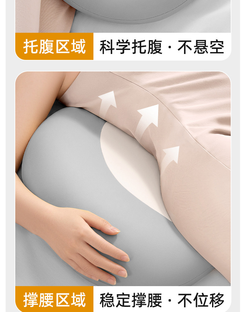 尼拉孕妇侧睡枕孕期侧躺枕头护腰侧睡枕托腹记忆枕缓解腰疼侧卧枕 — 13