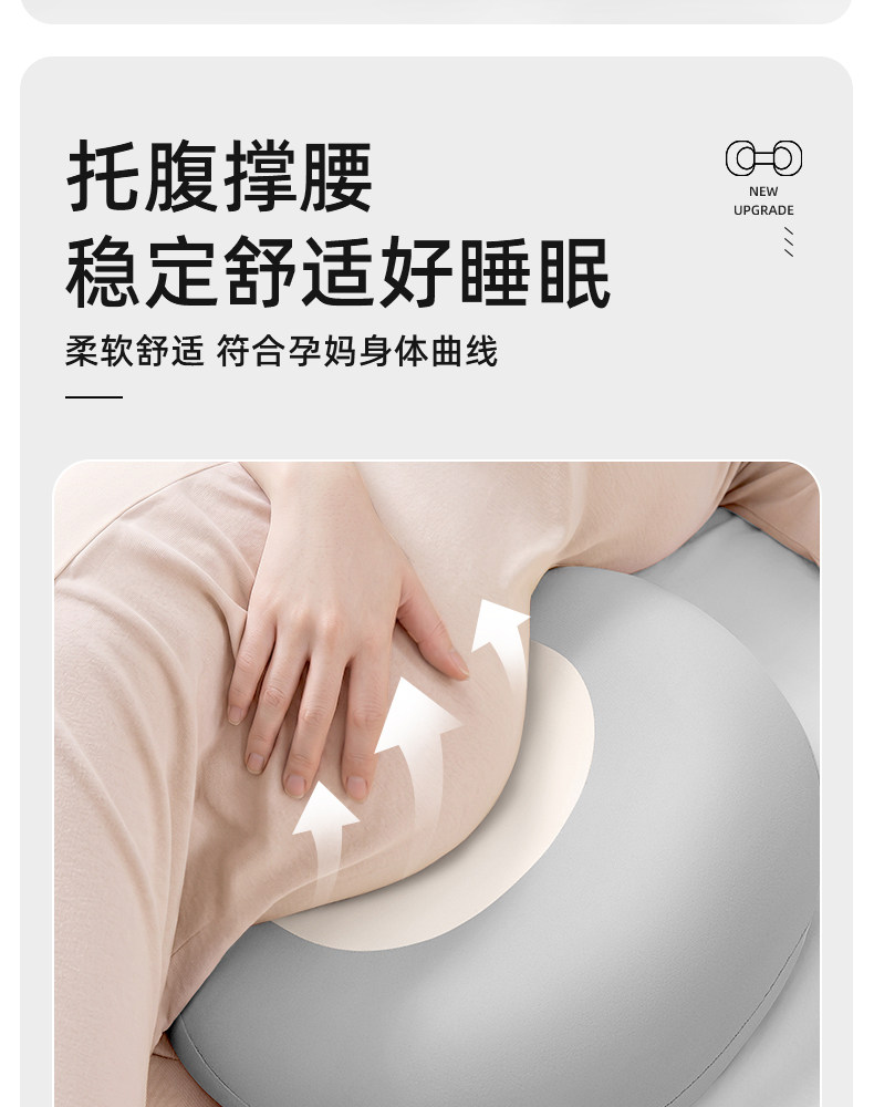 尼拉孕妇侧睡枕孕期侧躺枕头护腰侧睡枕托腹记忆枕缓解腰疼侧卧枕 — 12
