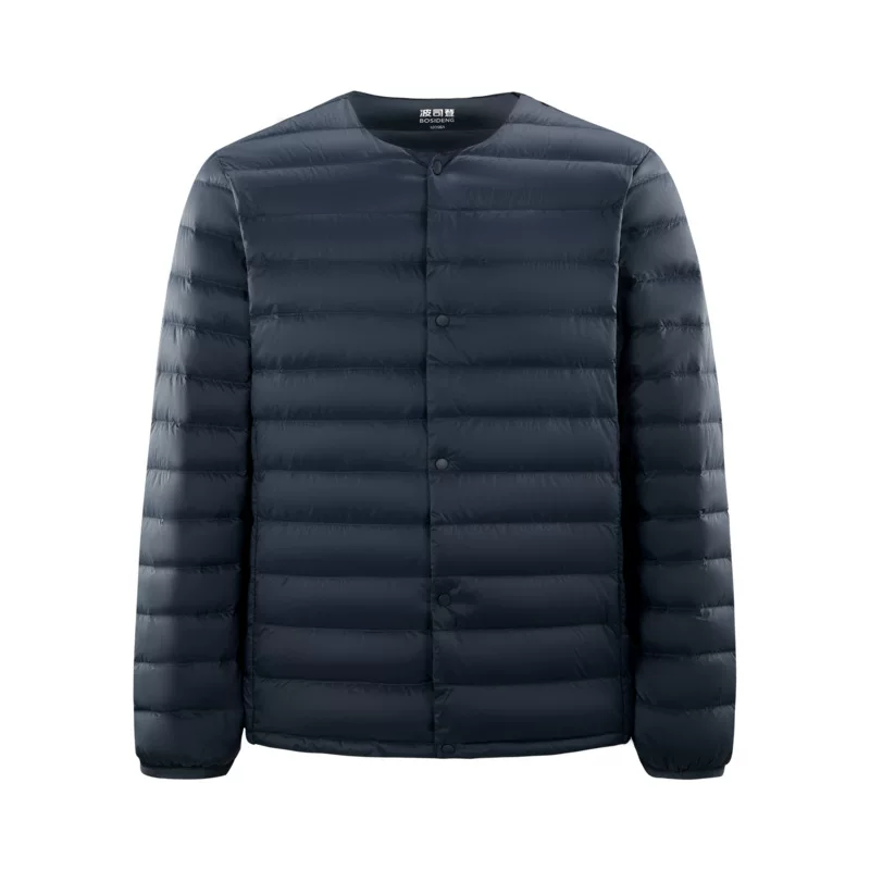 Men's demi-season light and thin keep warm down jacket with down