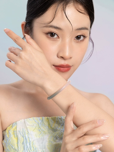 Суббота Фу Чунь Йе, плавающий браслет жизни, половина горы, половина воды, браслет из халцедона, женский новый китайский стиль, китайский подарок на День святого Валентина для подруги