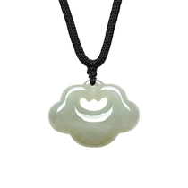 Saturday Fortune Flagship Store Hetian Jade Pendant Female Good Luck Ruyi Lock Jade Jade Pendant Pendant Pendant Holiday Gift