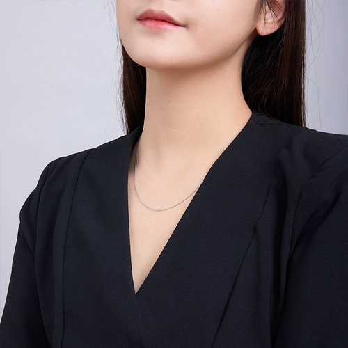 Платиновое ожерелье «Субботнее благословение» О-образная цепочка pt950, платиновая цепочка на ключицу, женская цепочка, изысканный официальный подарок от флагманского магазина