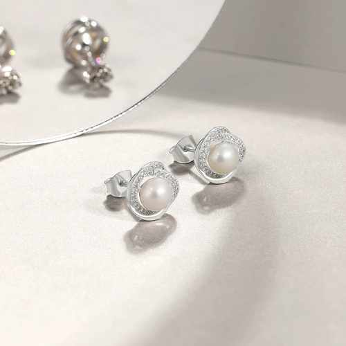 Элегантные серьги из жемчуга, серебро 925 пробы, подарок на день рождения