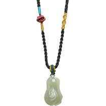 Saturday blessing natural Hetian jade pendant for men and women jade pendant sapphire fortune gift jade holiday gift