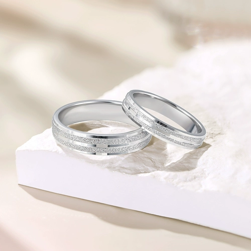 Платиновое кольцо для влюбленных подходит для мужчин и женщин, платина 950 пробы, подарок на день рождения