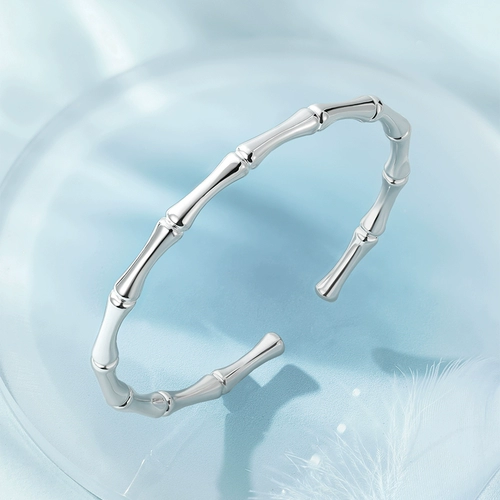 Субботнее благословение Бамбукового фестиваля Серебряный браслет Женский S999 Полный серебряный фестиваль Высокое открытие Китайский подарок на День святого Валентина для подруги