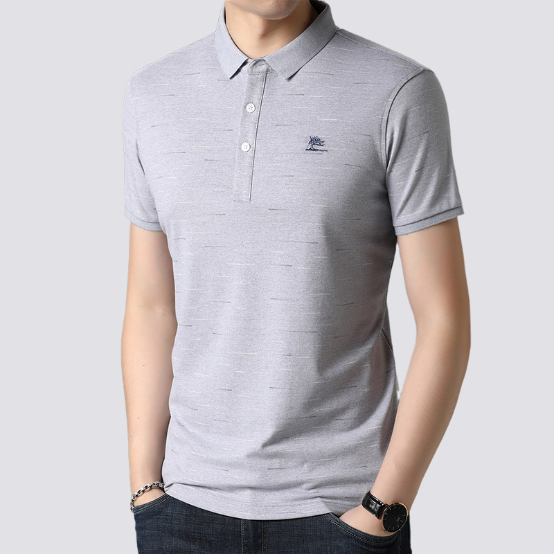 Hengyuanxiang nam mùa hè của ngắn tay t-shirt 2020 mới trung niên thường dẫn cha thân 桖 áo polo