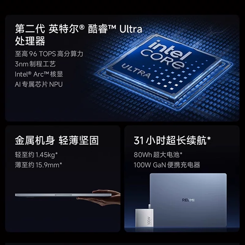 Легкий и тонкий ноутбук, Redmi, Pro14, 16, Intel Core