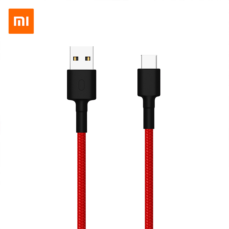 Xiaomi USB-C data line 1M knitting line Fast charge factory 1 meter Android Type-C port charging line