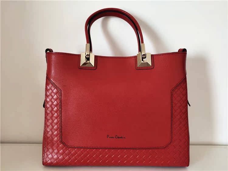 Pierre Carden women's bag handbag fashion one-shoulder messenger bag leather middle-aged mother bag C5B201081-24C