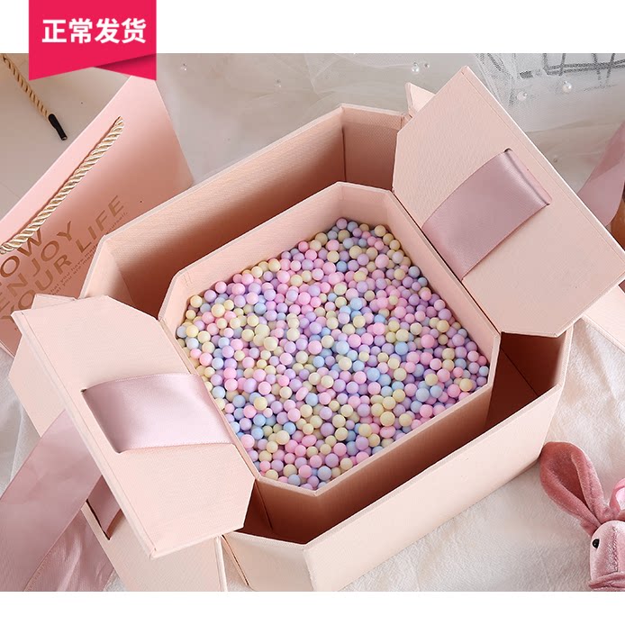 DIY Handcrafted Gift Accessories Streaming Planet Gift Box Ins Shake Soundnet Red Birthday Gift Box Full Surprise Gift Box