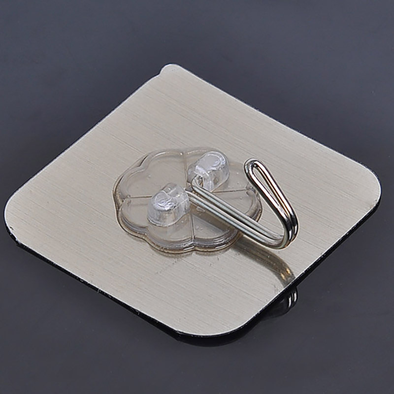 Hook strong adhesive Wall hanging suction cup on the wall No trace load-bearing kitchen bathroom hook adhesive free punch hook