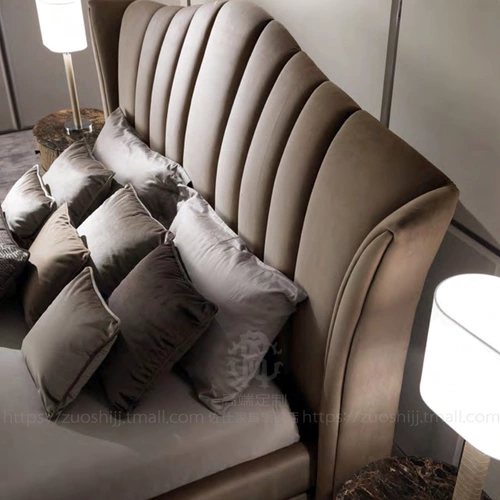 Двуспальная кровать 2.2x2,4 Super 2020 Новая двух -личная кровать простая креативная модная кровать трехочная кровать