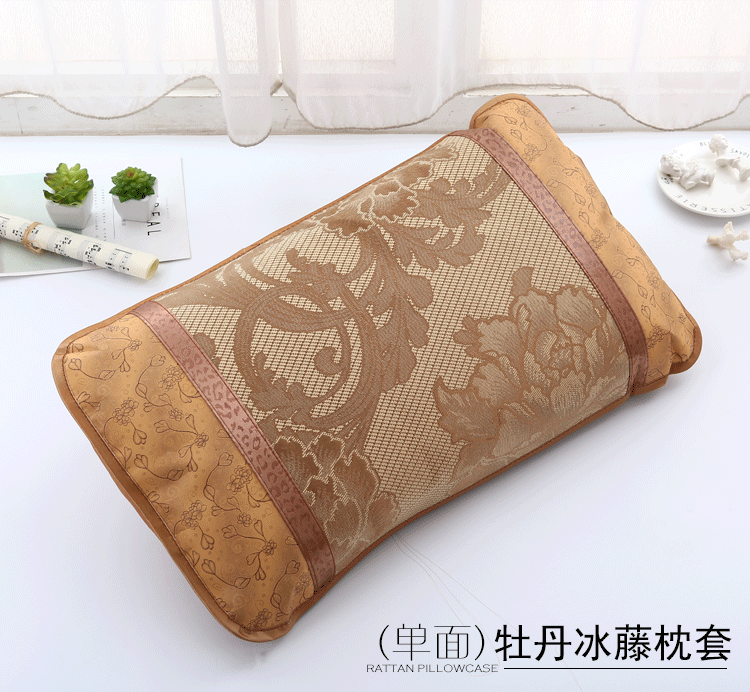 Mùa hè mat gối người lớn tre mát gối 48x74 đơn mùa hè mát mẻ băng lụa mây gối cặp bắn 2 gối ôm cao su non