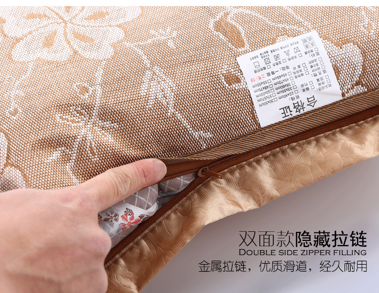 Mùa hè mat gối người lớn tre mát gối 48x74 đơn mùa hè mát mẻ băng lụa mây gối cặp bắn 2 gối ôm cao su non