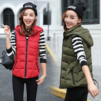 Mùa thu đông mới xuống áo vest cotton nữ mặc vest trung vest rộng kích thước lớn thời trang vest cotton các kiểu áo sơ mi họa nữ đẹp