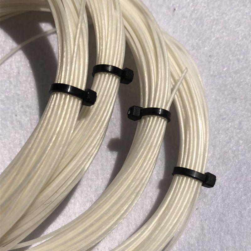 Taiwan factory nylon soft line milk white tennis racket line new hand training line suitable for friends with little power