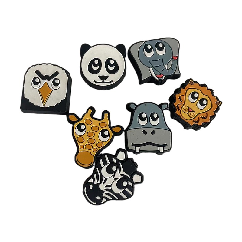 2021 New Foreign Trade Cartoon Elephant NECK DEER RIVER HORSE RACQUET DAMPER TENNIS RACKET SHOCK ABSORBER SILICONE GEL