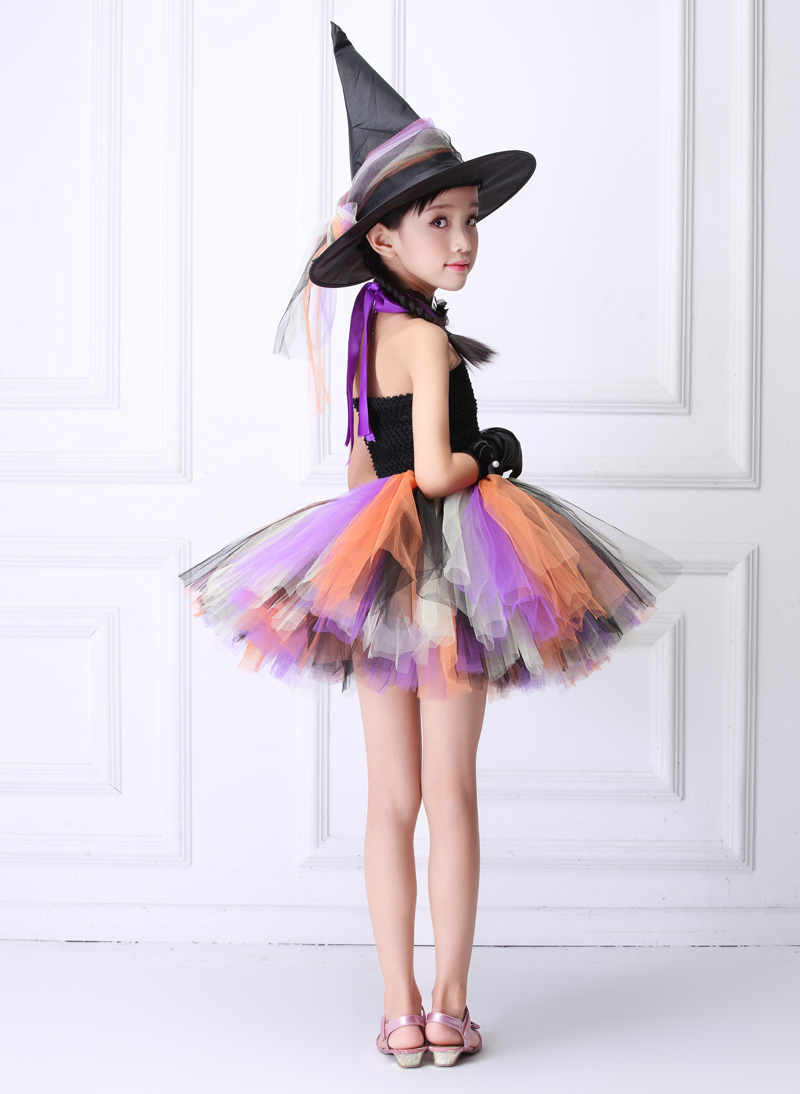 Girls Witch Creative Prom Trang phục Catwalk Người mẫu Cuộc thi Đồ bơi T-Đài Loan Dress Up Girls Tail Dress váy xòe cho bé gái 