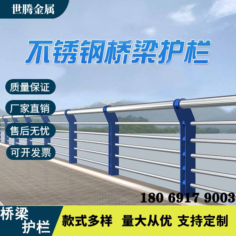 Custom Stainless Steel Anticollision Bridge Guard Rail River Dyke Levee Bridge Landscape Anti-Guard Rod cast-iron light guardrails