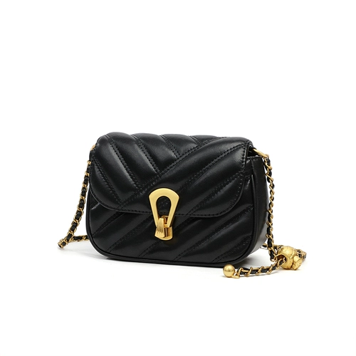 CHARFMX＆KIEZH Универсальная цепь, сумка на одно плечо, небольшая сумка, из натуральной кожи