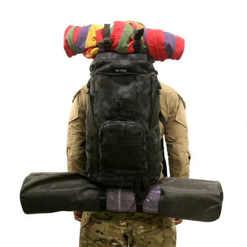 WJTWZY Рюкзак подходит для мужчин и женщин, тактическая вместительная и большая сумка для путешествий, надевается на плечо