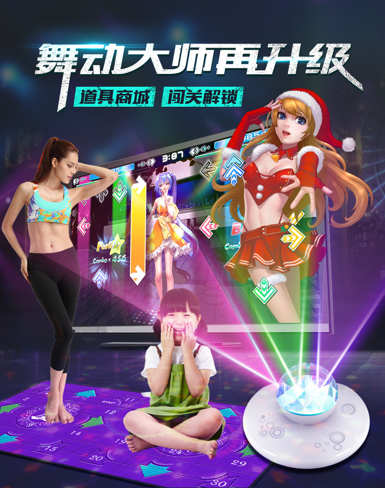 Khiêu vũ máy bay chiến đấu new HD HDMI dance chăn nhảy đôi máy + nhà máy trò chơi yoga khiêu vũ chăn 	thảm nhảy thông minh