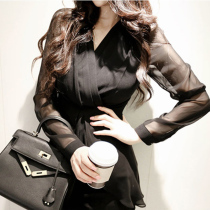 2020 Spring autumn new big code womens clothing Fat younger sister mm Lazy Wind Conspiculess Shirt Carefully easy 100 lap upsets