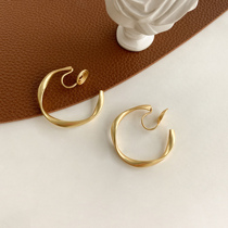 Ear clip female earless hole ~ summer style French fairy Air forest Super fairy mosquito coil ear ornaments simple and exquisite earrings